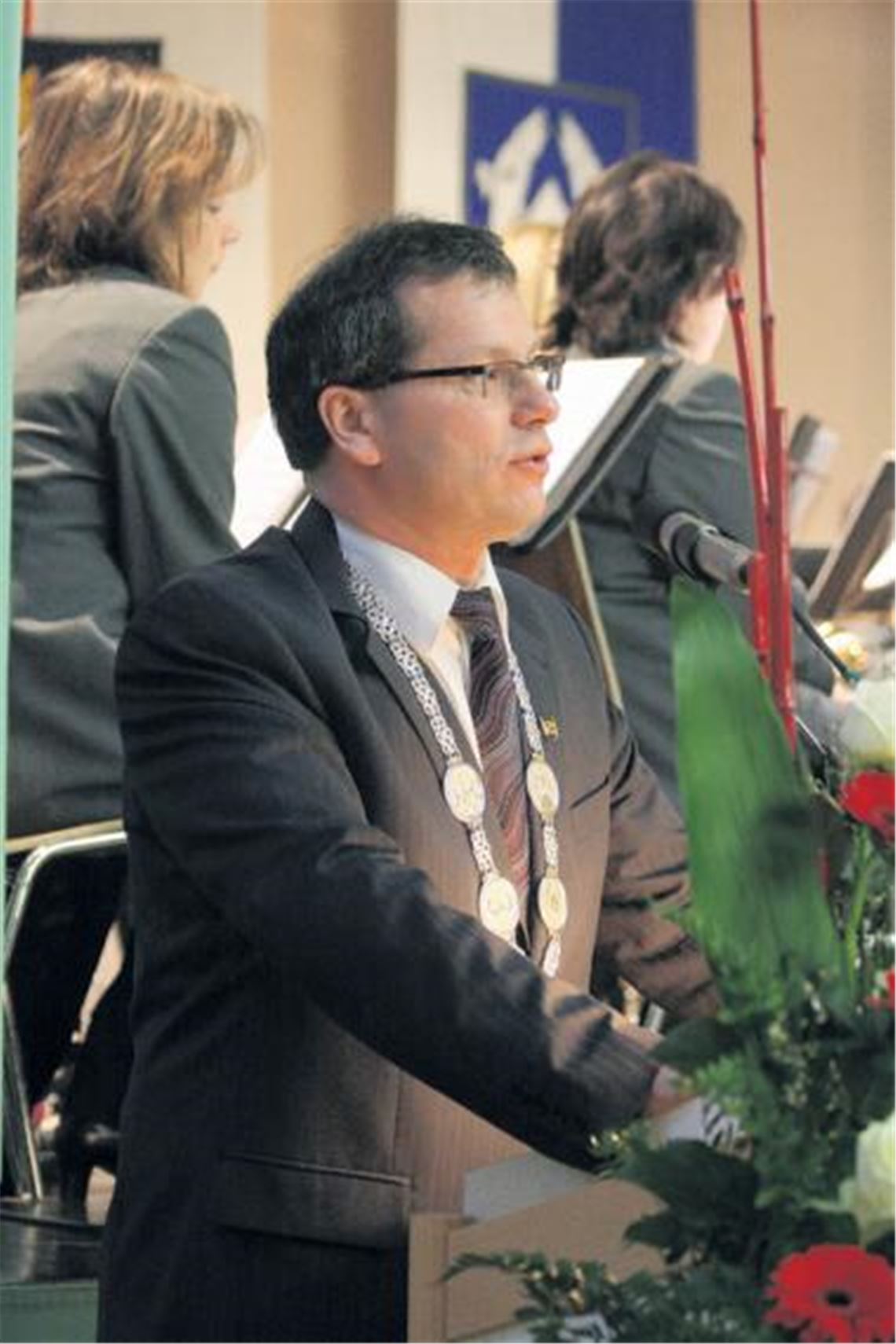 Bürgermeister Andreas Felchle findet klare Worte in seiner Neujahrsansprache. 
Foto: Hansen