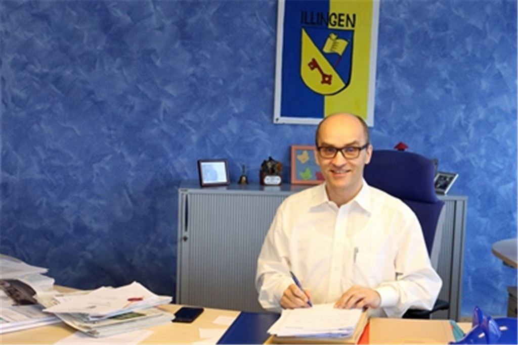 Bürgermeister Harald Eiberger äußert sich auf Nachfrage im Gemeinderat nicht zu einer möglichen erneuten Kandidatur in Illingen. Foto: Archiv