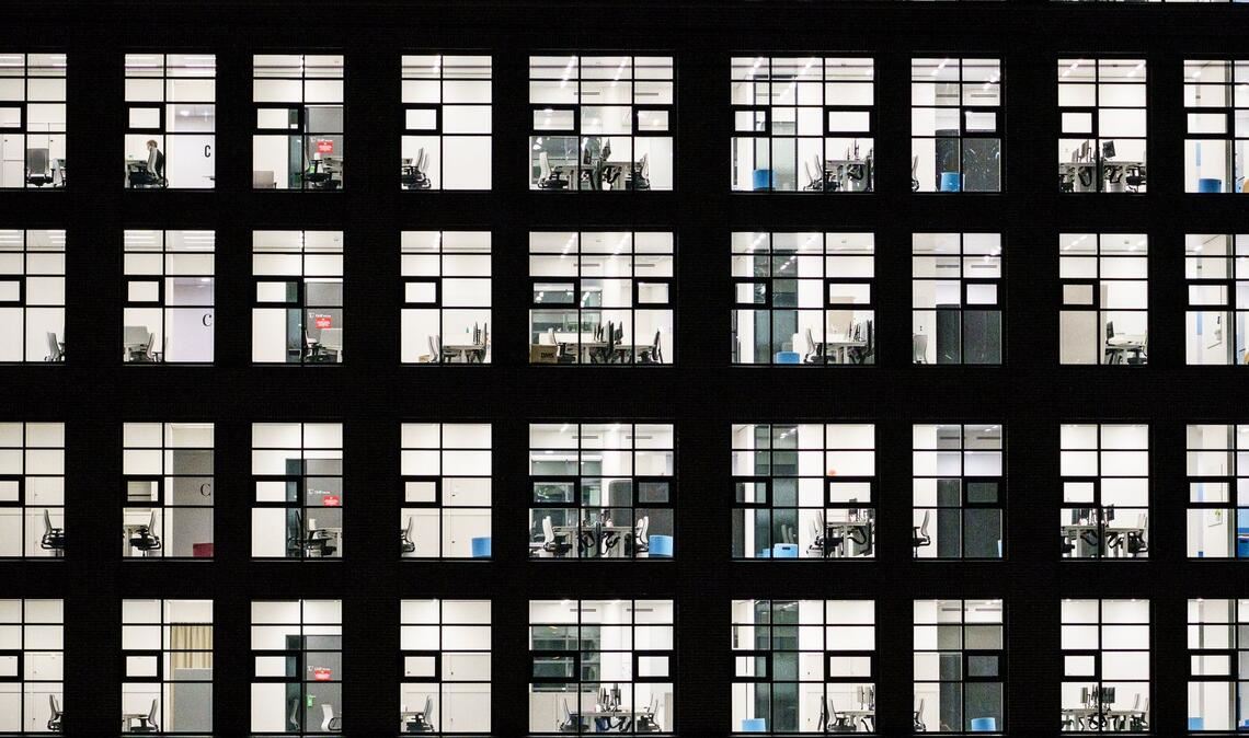 Büros im Europaviertel: Die Mieten von Gewerbeimmobilien in Frankfurt ziehen wieder an. (Archivbild)