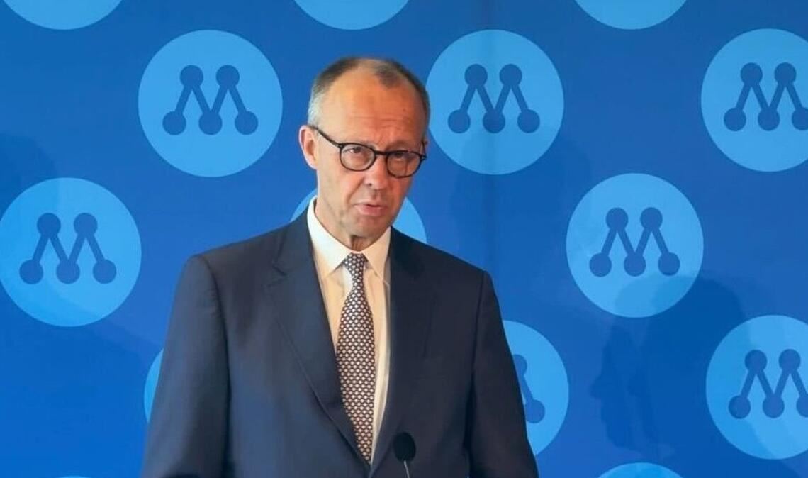 Bundeskanzler Friedrich Merz (CDU) war zum Europa-Tag in Stockholm zu Besuch.