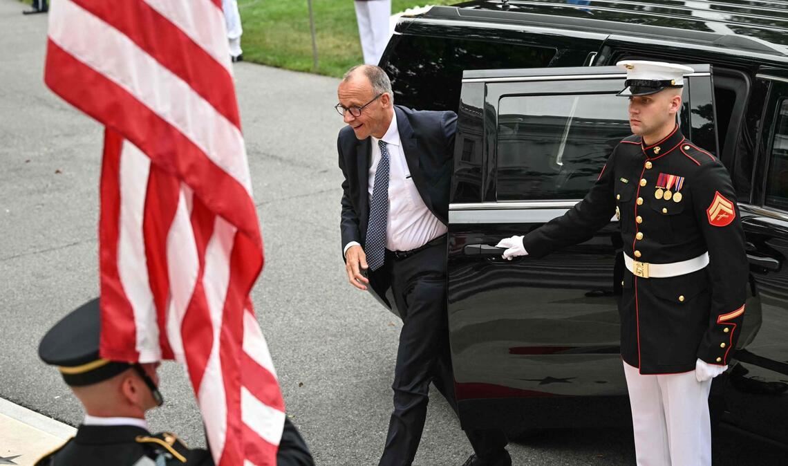 Bundeskanzler Friedrich Merz war einer der Teilnehmer des Gipfels im Weißen Haus.