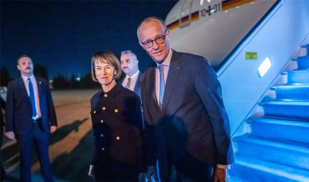 Bundeskanzler Merz ist in der Türkei eingetroffen.