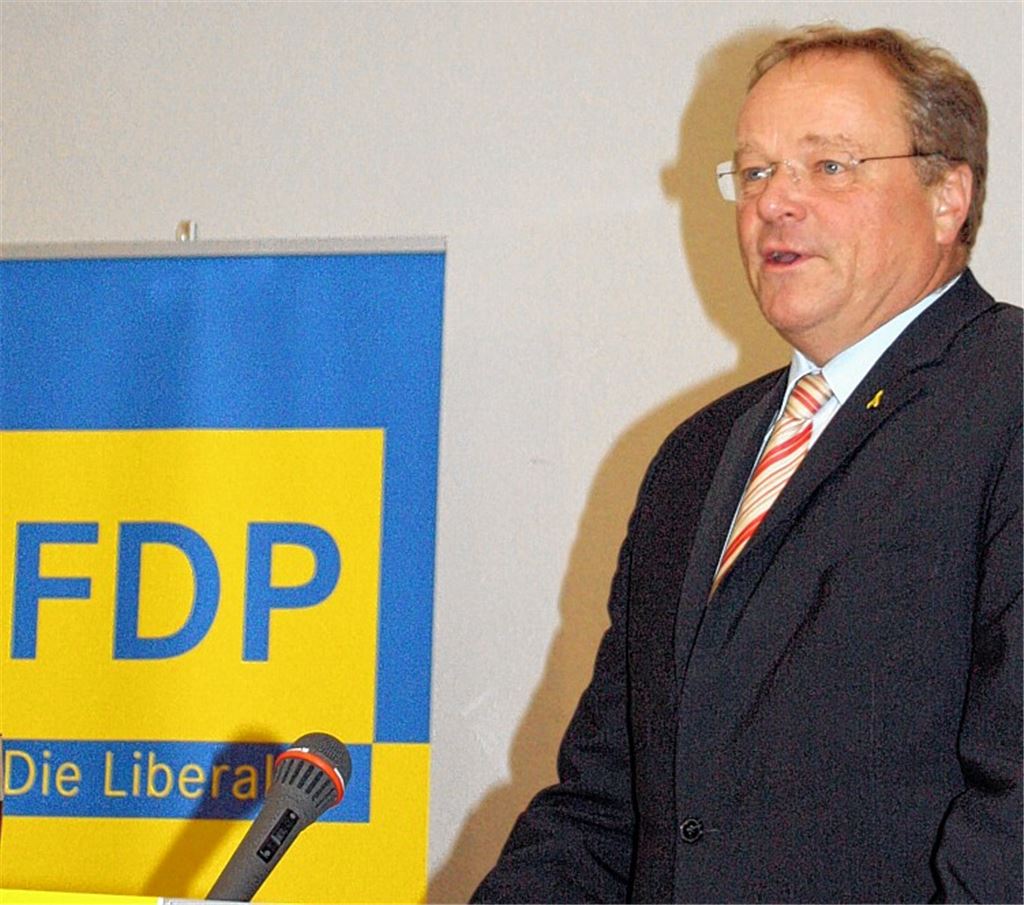 Bundesminister Dirk Niebel zu Besuch beim FDP-Ortsverband Vaihingen.