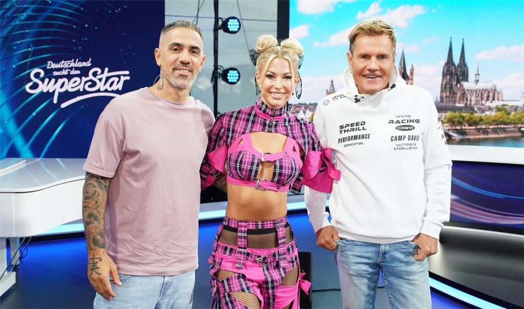Bushido, Isi Glück und Dieter Bohlen (v. l.).