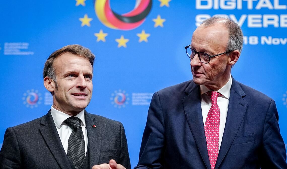 "Buy european": Macron und Merz wollen sich dafür einsetzen, dass in der Beschaffung von Technologie mehr auf europäische Produkte gesetzt wird.