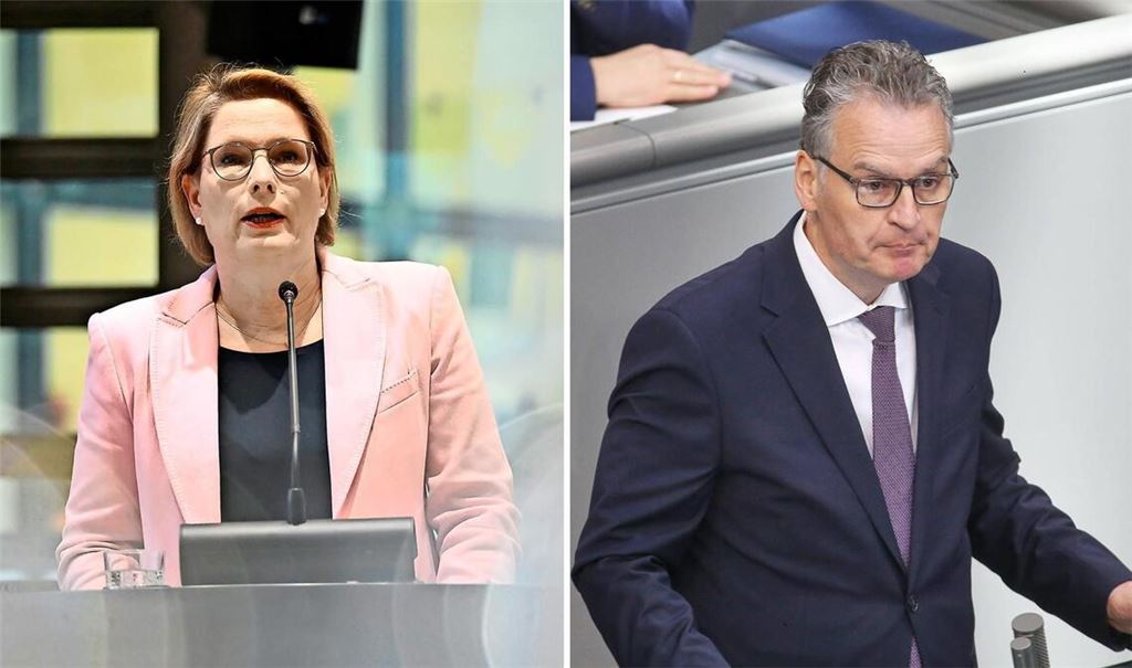 CDU-Fraktionsvize Günter Krings kritisiert den Vorschlag von Bundesjustizministerin Stefanie Hubig (SPD, links).
