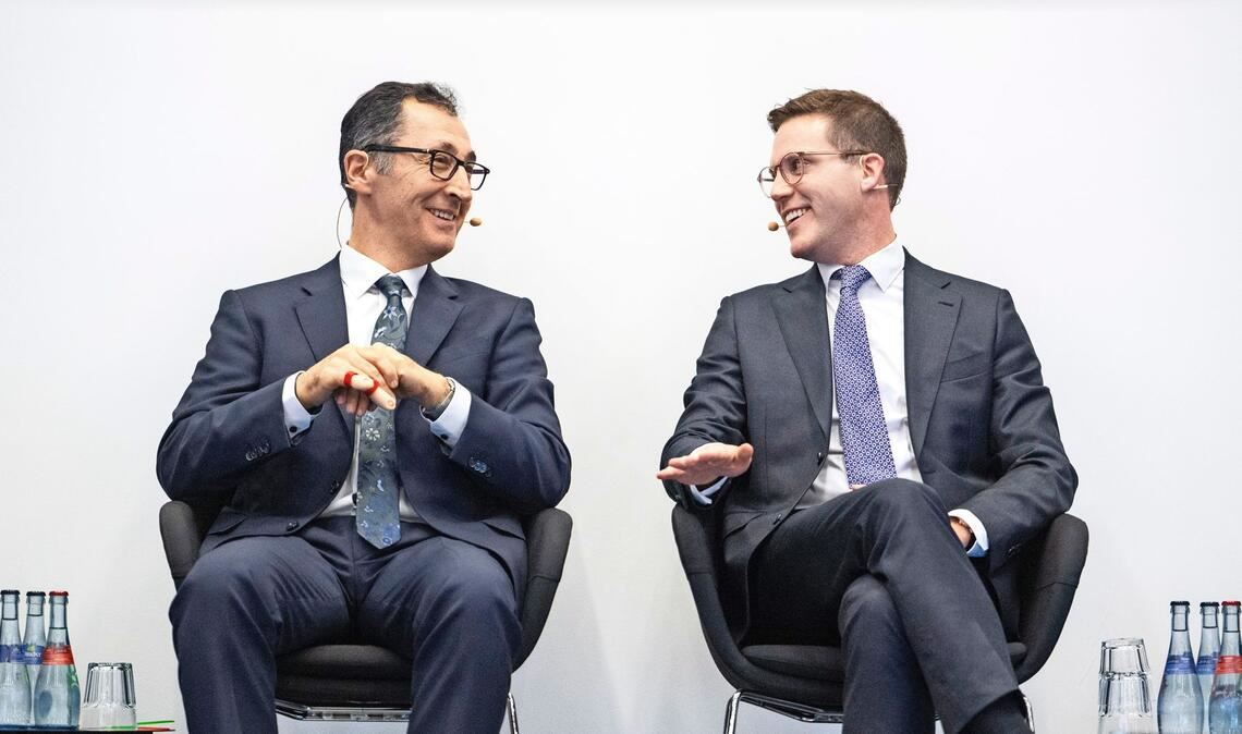 Cem Özdemir (li.) und Manuel Hagel sind die beiden Favoriten auf das Amt des Ministerpräsidenten.
