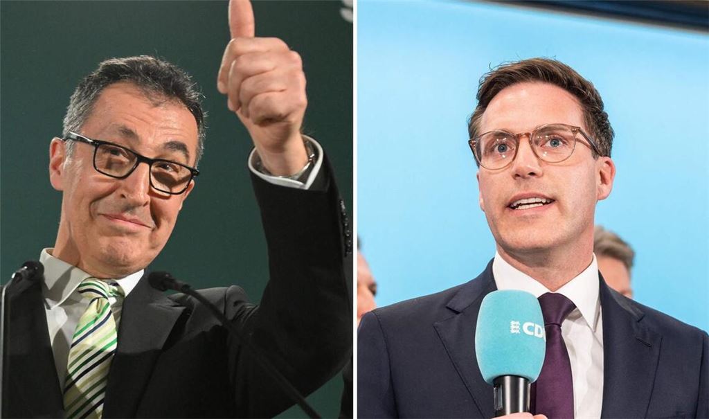 Cem Özdemir liegt mit den Grünen laut Hochrechnungen vor der CDU und Manuel Hagel.