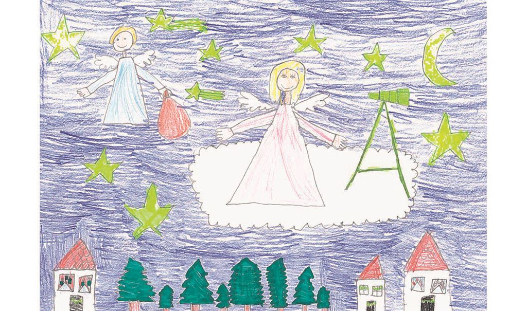 Charlotte Mittelstädt aus Mühlacker hat bei der Weihnachtsmalaktion 2021 dieses stimmungsvolle Bild eingereicht. Foto: Archiv