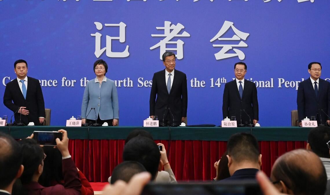 Chinas Ministerien hatten sich auch zu Fragen über Gesundheit und Lebensqualität geäußert.