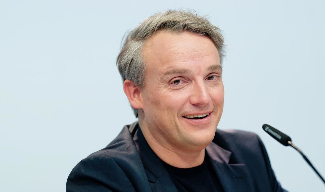 Christian Klein, Vorstandsvorsitzender des Softwarekonzerns SAP, spricht bei der Bilanzpressekonferenz in der Konzernzentrale. (Archivbild)