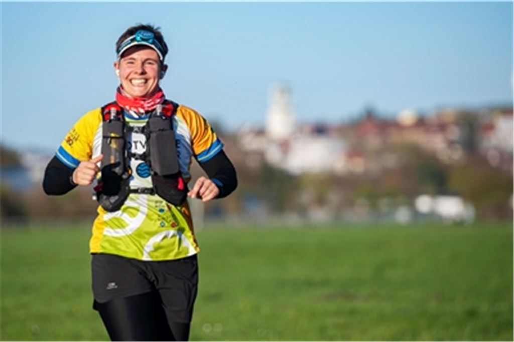 Claudia Gösche kurz nach dem Start. Foto: Fotomoment