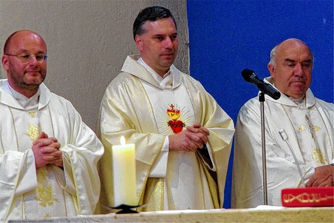 Claus Schmidt (v.li.), Matthäus Karrer und Norbert Bentele.