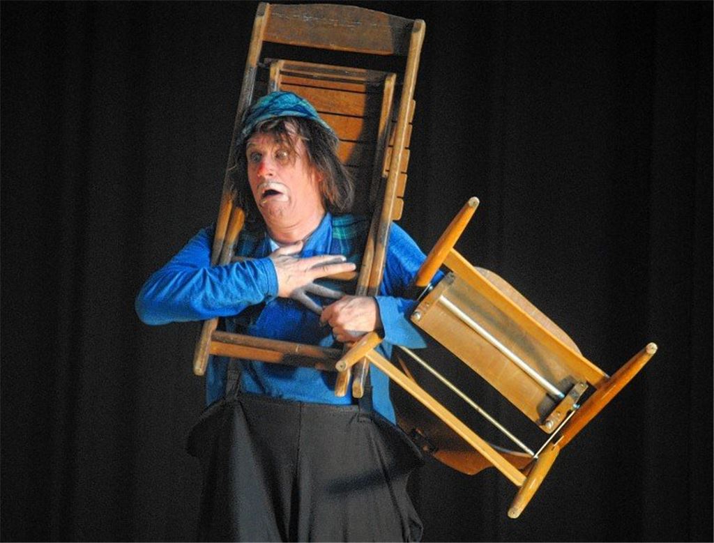 Clown Otsch bringt sein Publikum zum Lachen