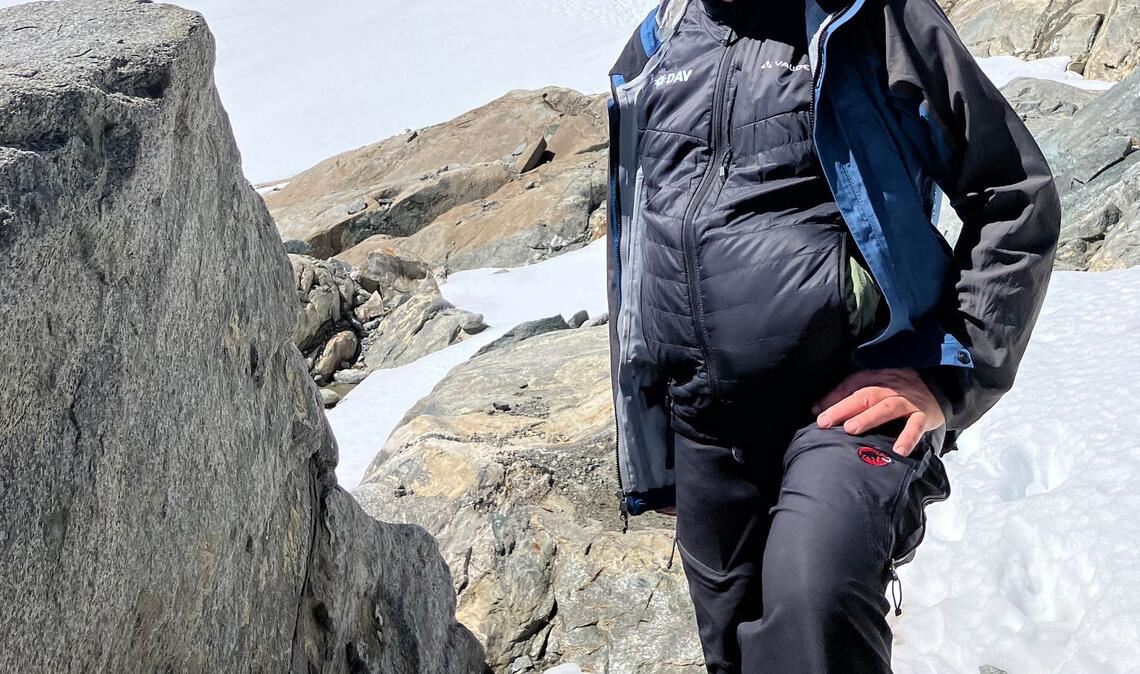 DAV-Vizepräsident Wolfgang Arnoldt warnt vor dem weiteren Abschmelzen der Gletscher.