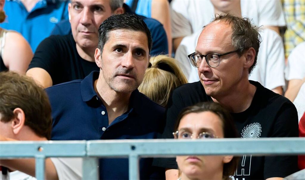 DHB-Sportvorstand Ingo Meckes (li.), Vorstandschef Mark Schober: Schlechte  Nachrichten zum Frauenhandball: