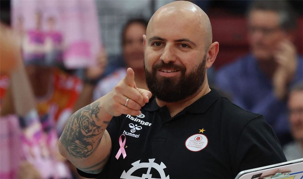 Da geht’s lang: Konstantin Bitter, Trainer der Volleyballerinnen von Allianz MTV Stuttgart.