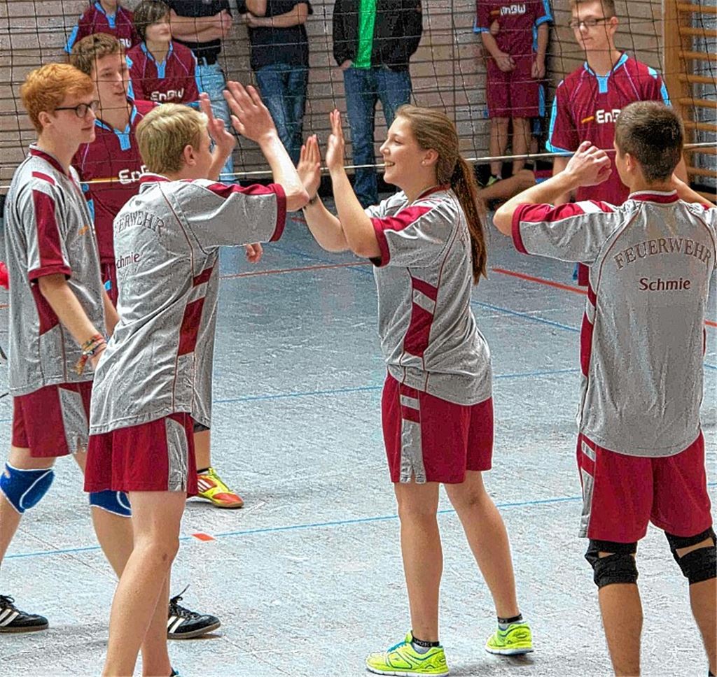 Da kommt Freude auf: Die Teams aus Maulbronn-Schmie haben beim Indiacaturnier der Jugendfeuerwehren im Enzkreis in allen drei Wettbewerben die Nase vorn.