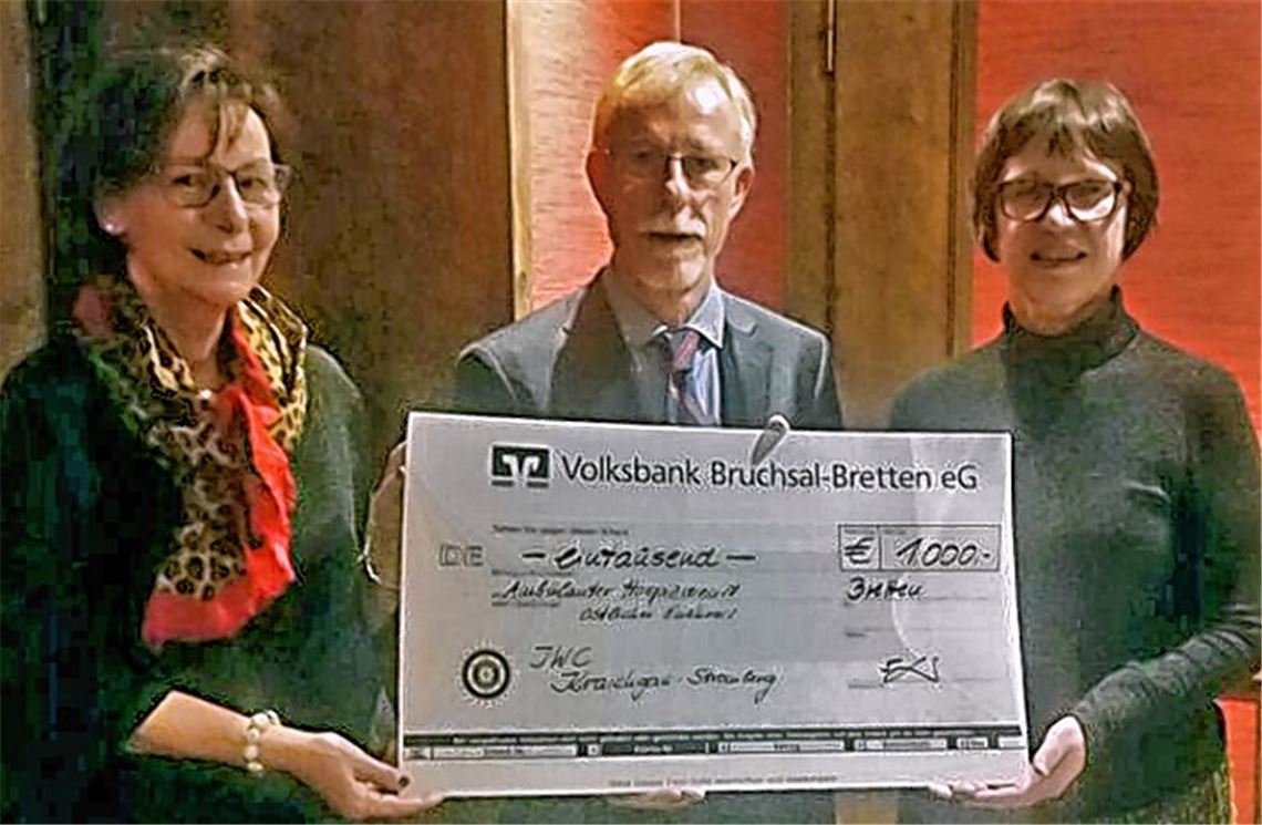 Hospizdienst freut sich über Spende