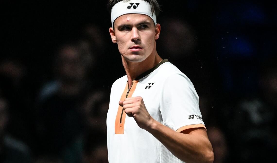 Daniel Altmaier spielt beim Turnier in Rom jetzt gegen Alexander Zverev. (Archivbild)