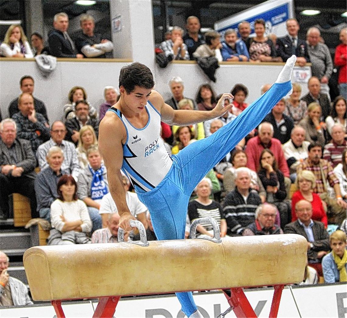 Daniel Weinert zeigt am Pauschenpferd starke Nerven. Foto:Archiv Rubner