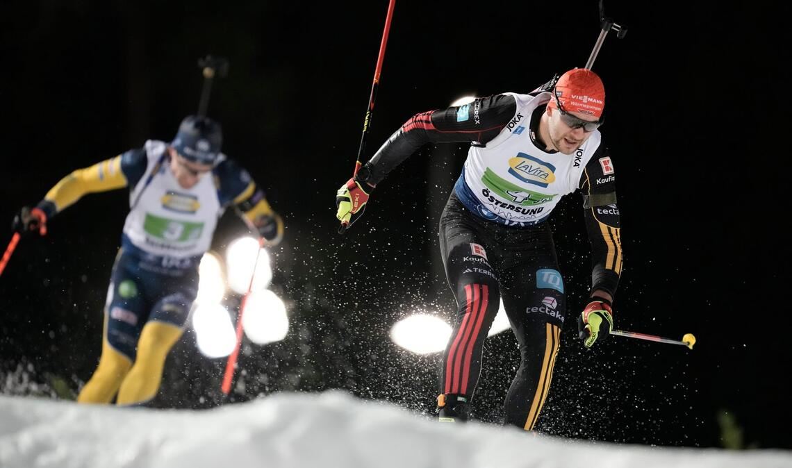 Danilo Riethmüller belegte mit der Männer-Staffel Platz vier.