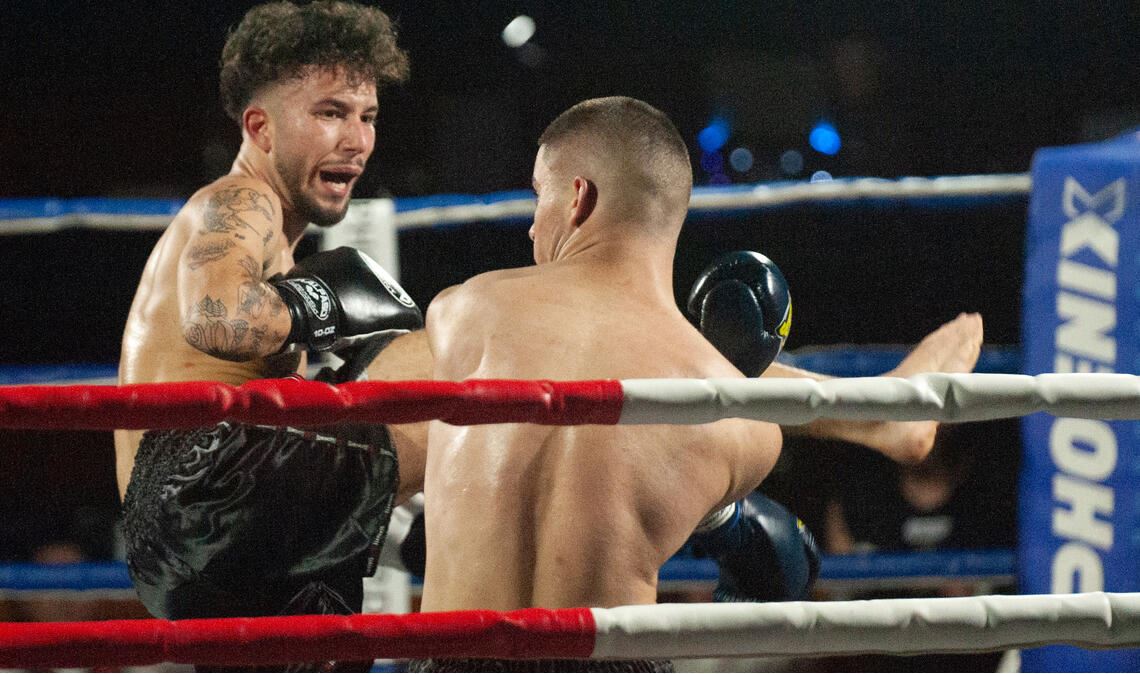 Danilo Weidenfeller vom Fightclub Illingen...