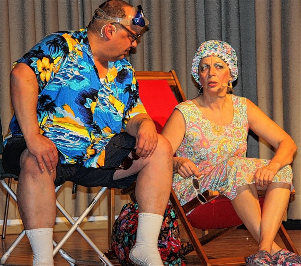 Darsteller in Spiellaune.