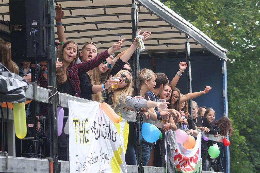 Das Abitur ist geschafft: Jetzt herrscht Partystimmung. Foto: Wacker