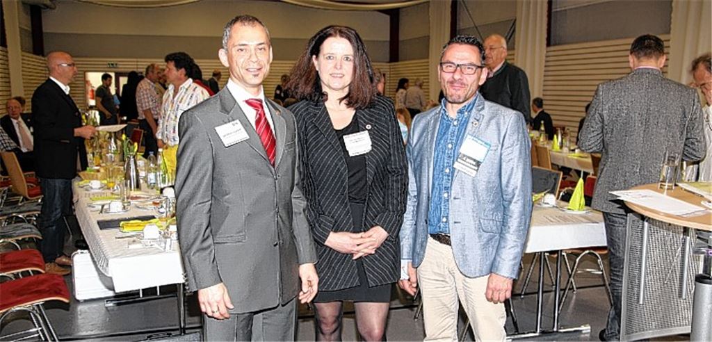 Das BNI-Führungsteam (v. li.): Andreas Huckle, Ute Illenberger und Oliver Gimber. 