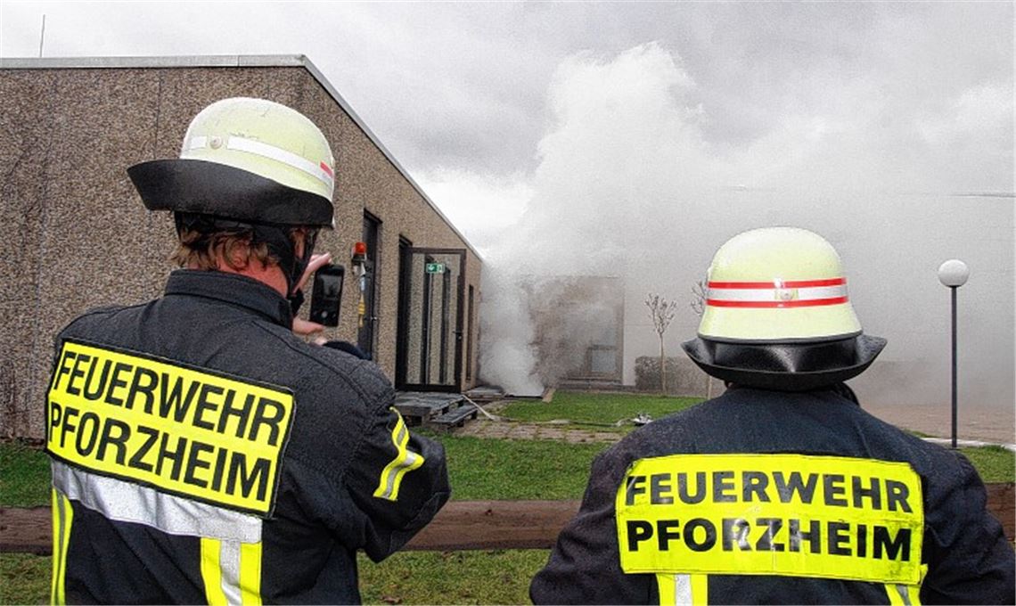 Das Bad in Rauch gehüllt.