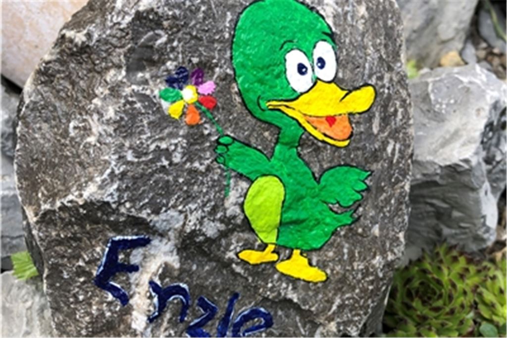 Das „Enzle“ führte die Steinschlange an.