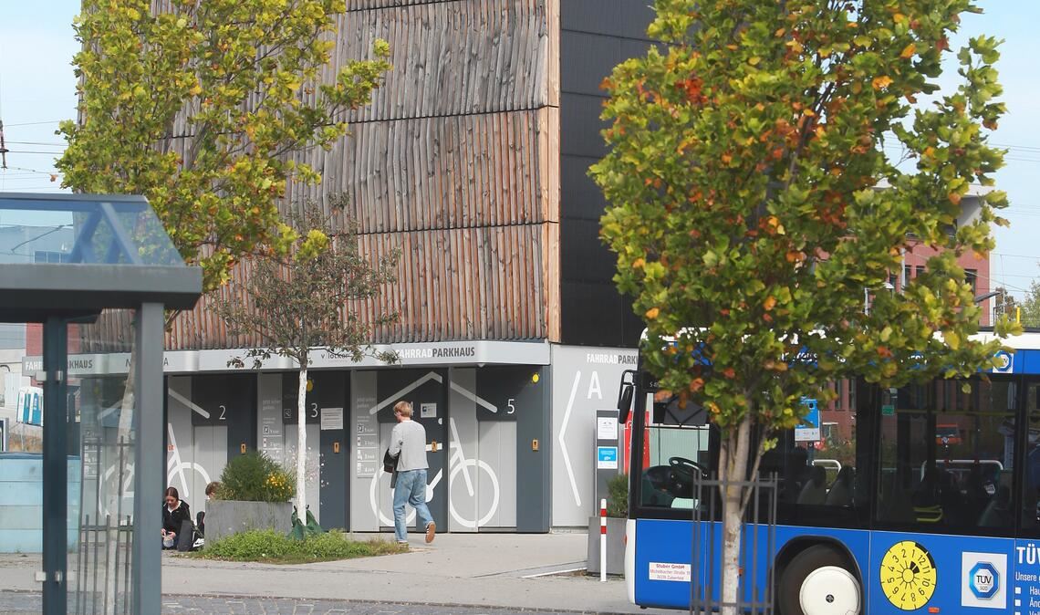 Das Fahrradparkhaus ist aktuell nur eingeschränkt in Betrieb. Foto: Archiv