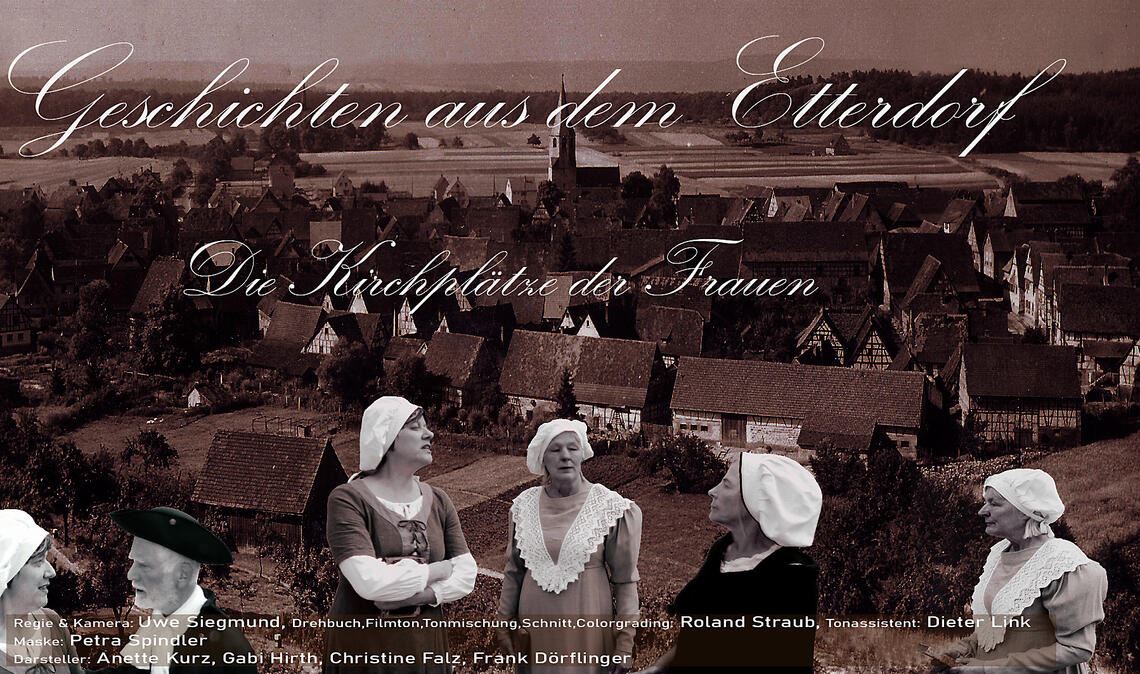 Das Filmplakat zur Episode. Die Darsteller Anette Kurz, Gabi Hirth, Chrstine Falz und Frank Dörflinger gehen auf Zeitreise. Foto: privat