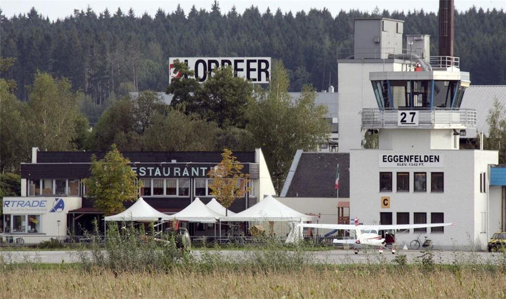 Das Flugzeug startete vom Flugplatz Eggenfelden.