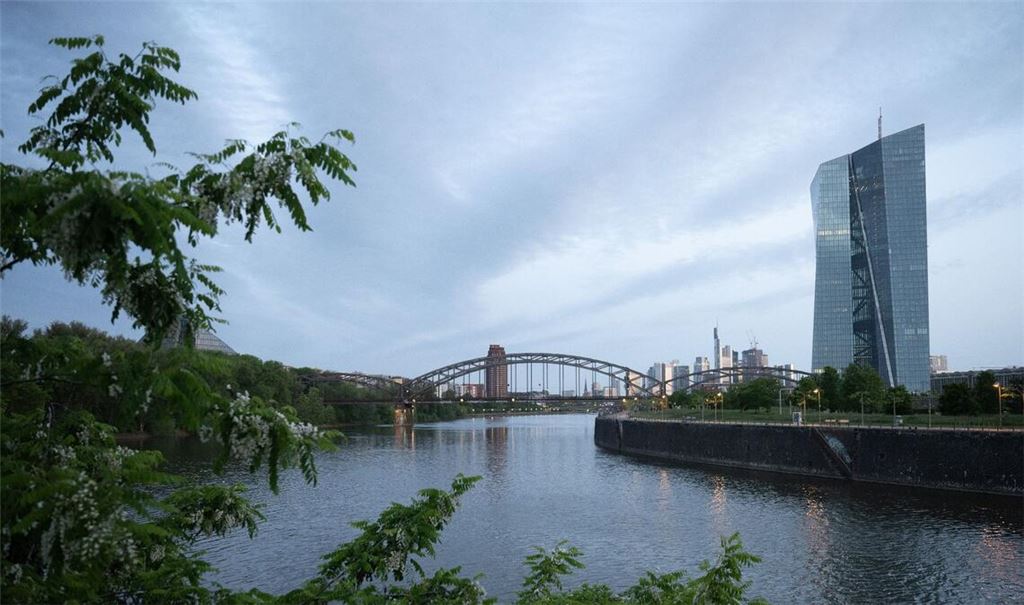 Das Gebäude der Europäischen Zentralbank (EZB) in Frankfurt am Main.