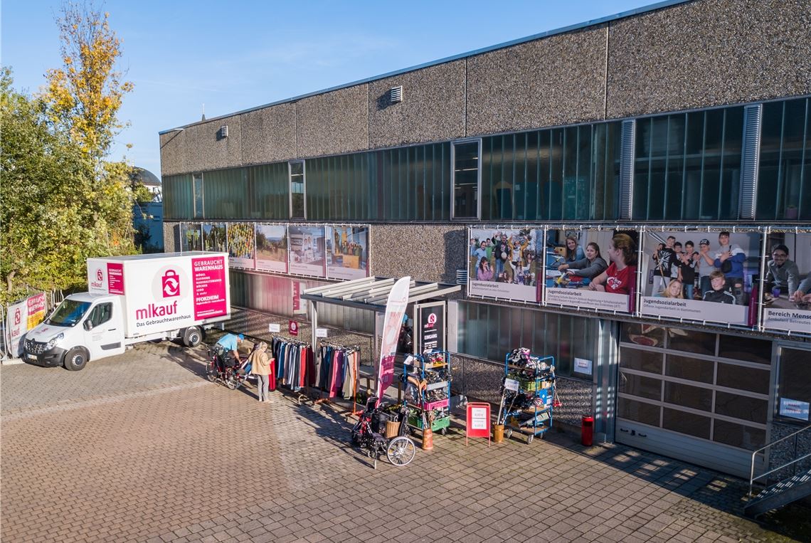 Das Gebrauchtwarenkaufhaus an der Naglerstraße in Pforzheim.privat
