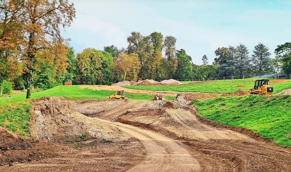 Das Gelände rund um die Villa Berg wird neu gestaltet.
