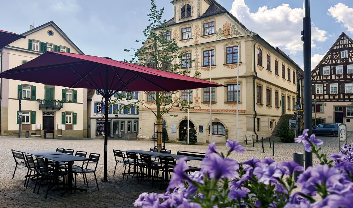 Das Herzstück der Vaihinger Innenstadt präsentiert sich mit neuem Flair. Foto: privat