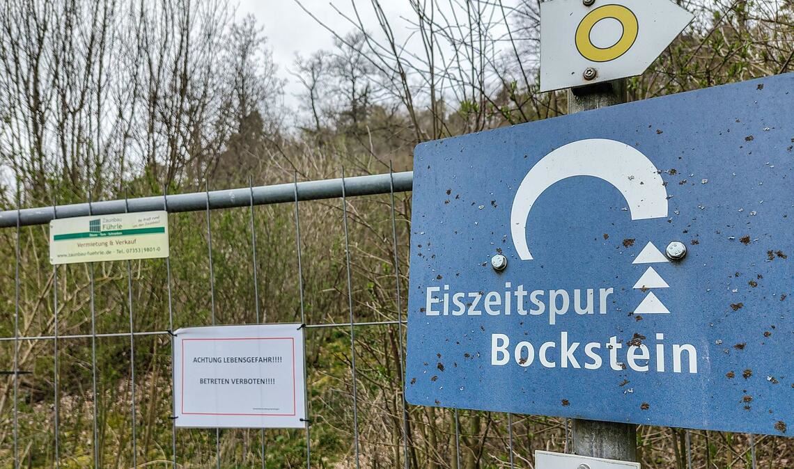 Das Kind stürzte in der Bocksteinhöhle mehrere Meter in die Tiefe.