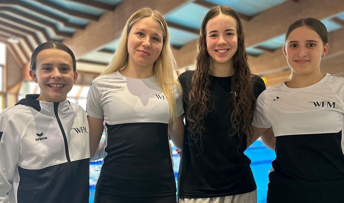 Das Leistungsteam 1: Livia Teifke, Elina-Emma Pilz, Leni Kreutel und Leah März. Fotos: privat