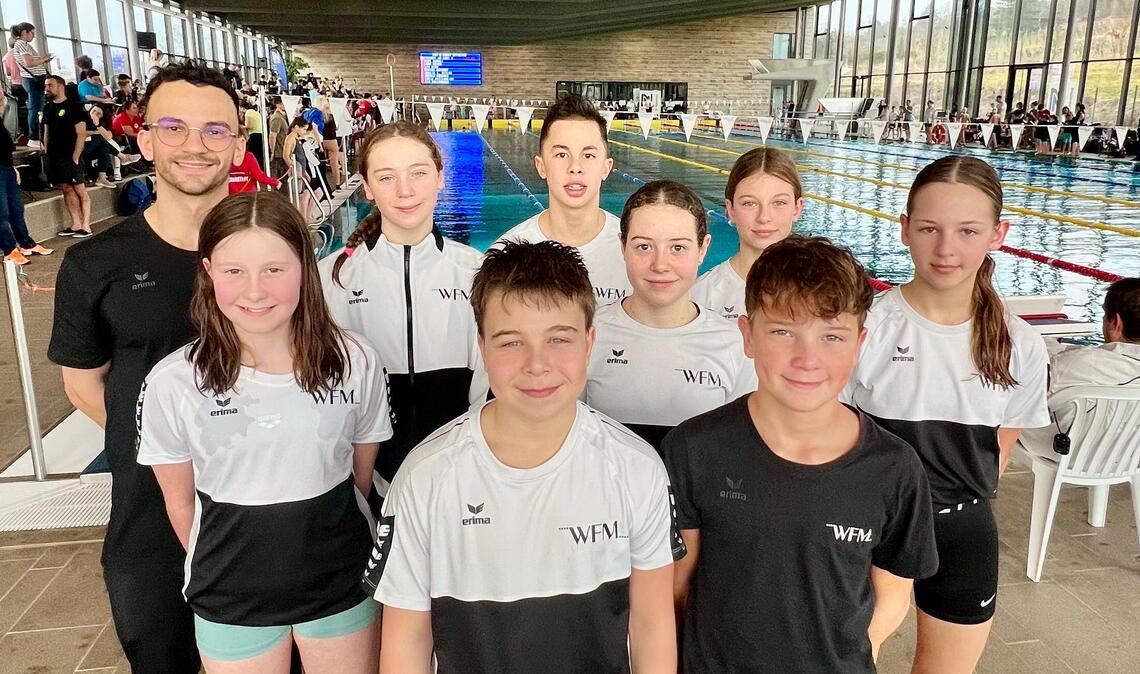 Das Leistungsteam 2 der Wasserfreunde Mühlacker. Fotos: privat