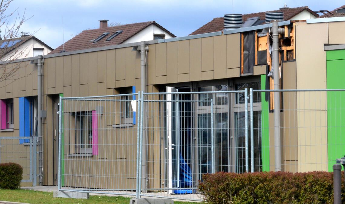 Das „Loch“ in der Fassade des Kindergartens ist notwendig. Foto: Stahlfeld
