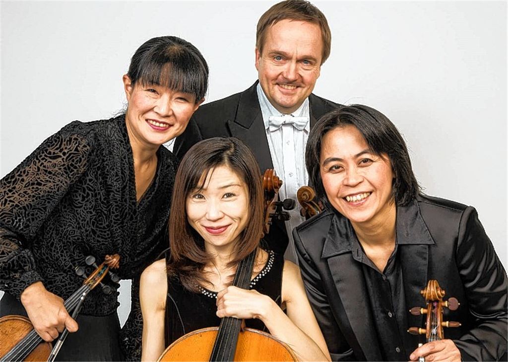 Das Lotus String Quartet freut sich auf seinen Auftritt in der Frauenkirche. 