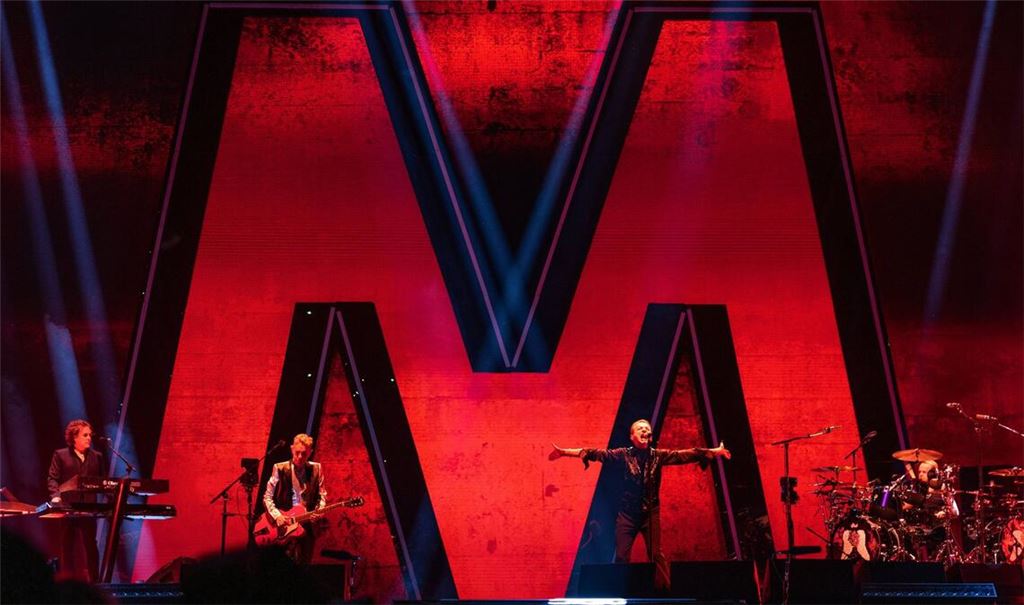 Das „M“ ist das prägende Element des Bühnenbildes auf der jüngsten Tour von Depeche Mode gewesen.