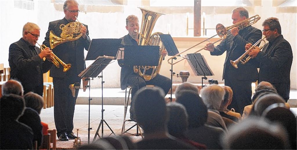 Das Mannheim Brass Quintett besticht nicht nur durch technische Versiertheit, sondern vor allem auch durch Spielfreude. Foto: Fotomoment