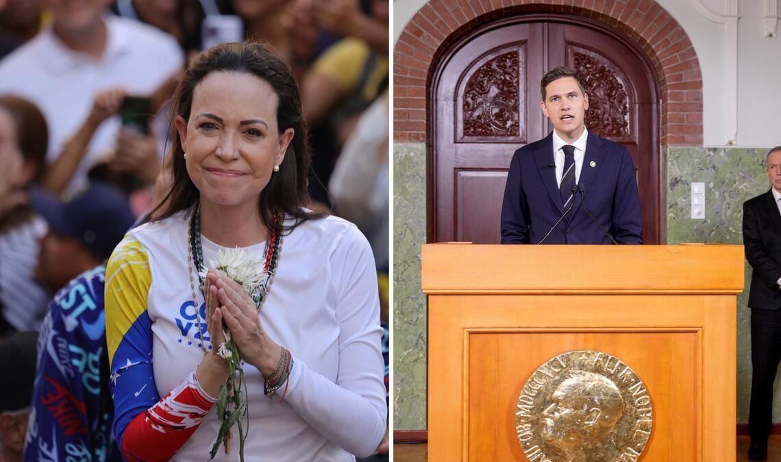 Spionage beim Friedensnobelpreis? Das Nobelinstitut vermutet Spionage beim Friedensnobelpreis für Maria Corina Machado.