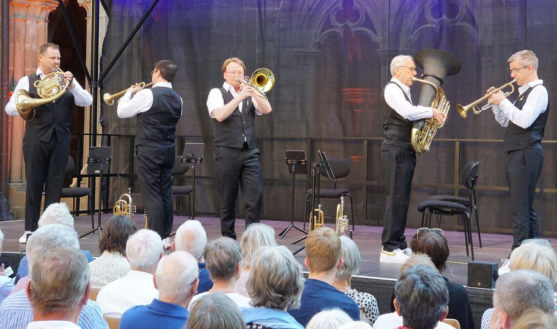 Das Quintett Canadian Brass beherrscht alle Spielarten und ist immer für eine Überraschung gut. Foto: Dr. Bastian