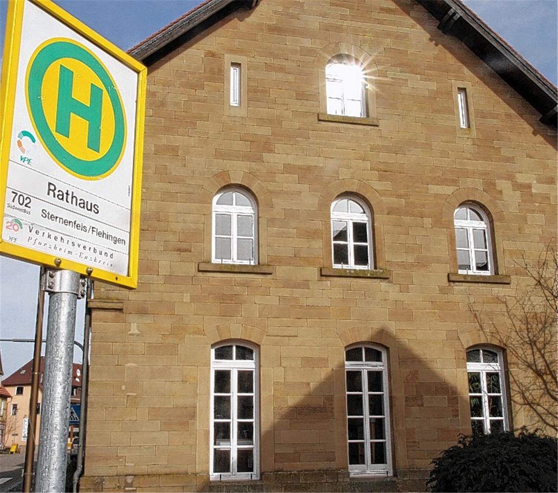 Das Rathaus in Sternenfels.