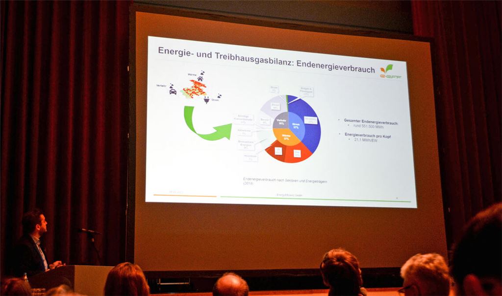 Das Schaubild zeigt die Pro-Kopf-Emission der Bürgerinnen und Bürger in Mühlacker. Fotos: Stahlfeld